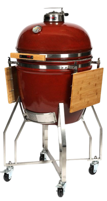 Kamado Chef ceramic grill in red